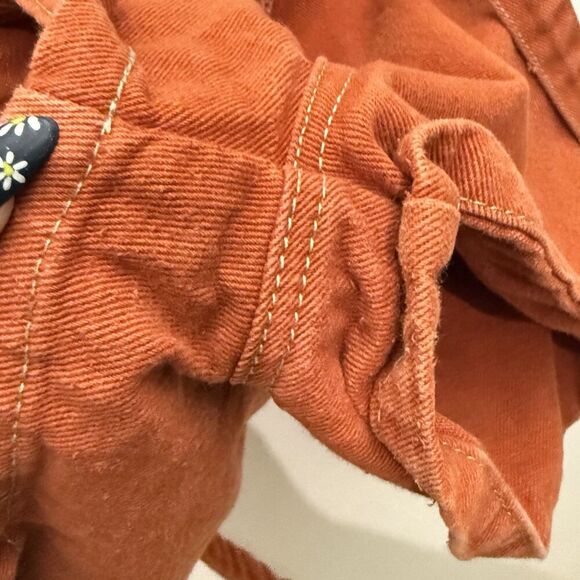 Monokrom Women’s UK 12 Orange Denim Belted Zip Up Romper Swifties Showgirl Us 8 - Picture 11 of 11